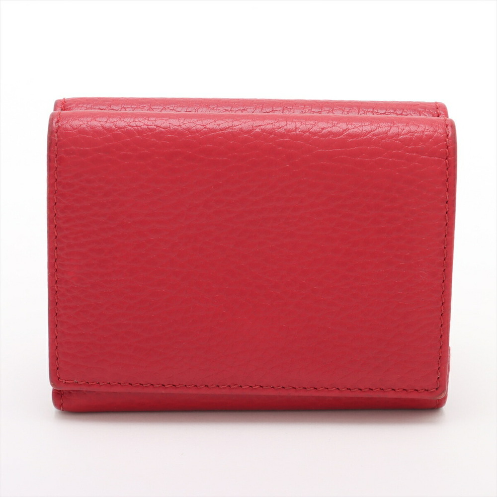 Gucci GG Marmont Leather Compact Wallet Red - Picture 2 of 8